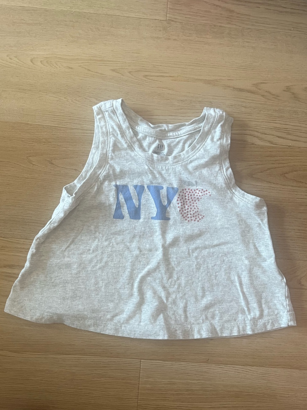 GAP Light Grey Organic Cotton Crop Tank